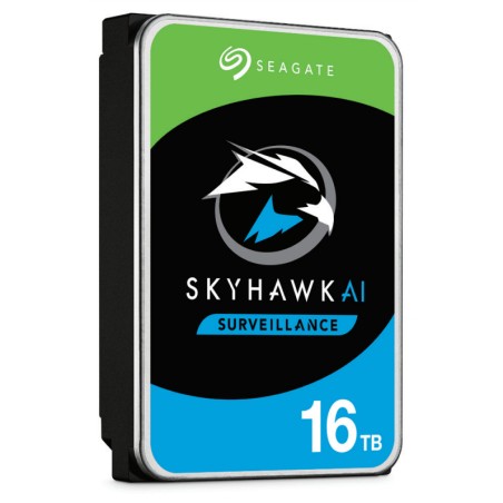 Seagate SKYHAWK AI 16TB 35IN 6GBS - Optimal Datalagring til Overvågning og Sikkerhedssystemer | ST16000VE002