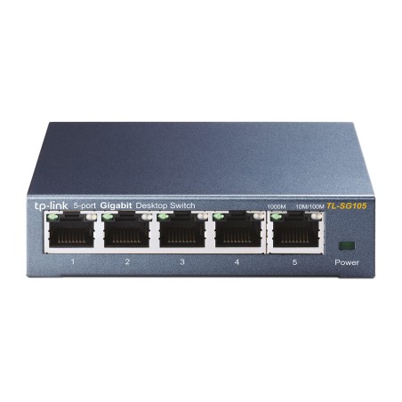 Omada 5 Port Gigabit Switch Metal - Optimal Nettværkshastighed & Stabilitet (TL-SG105)