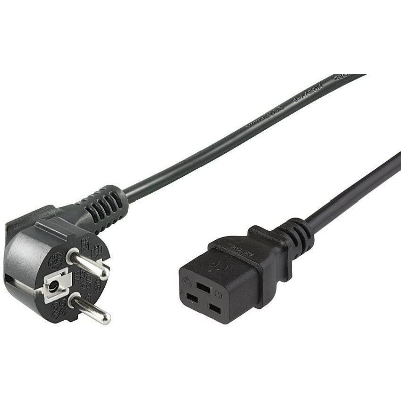 MicroConnect Power Cord CEE 7/7 - C19 1m