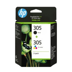 HP 305 2-Pack Tri-Color/Black