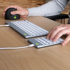 R-Go Numpad Break - Ergonomisk Numerisk Tastatur til Optimal Komfort | Varenr. RGOCONMWDWHT