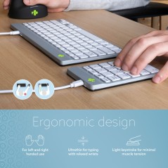 R-Go Numpad Break - Ergonomisk Numerisk Tastatur til Optimal Komfort | Varenr. RGOCONMWDWHT