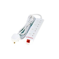 MicroConnect 4 gang UK Surge Protected
