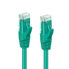MicroConnect CAT6A UTP 0.3m Green LSZH