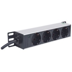 Intellinet 10" 1U Rackmount 4-Output