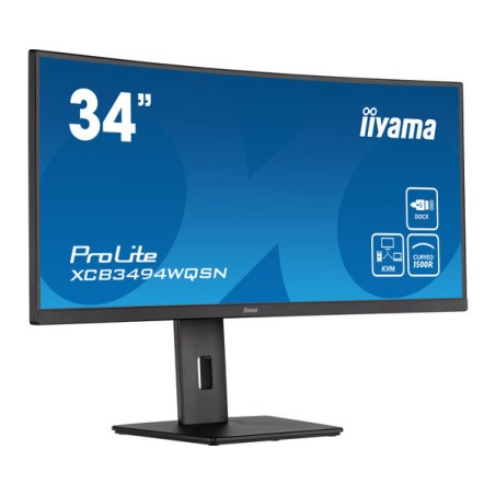 iiyama 34" ETE UW - Fantastisk UHD Skærm til Optimeret Arbejde og Underholdning | Varenummer: XCB3494WQSN-B5