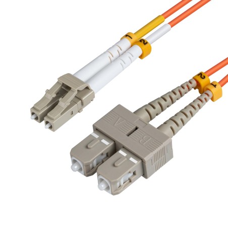 Køb MicroConnect LC/UPC-SC/UPC 0.5m OM2 - Højkvalitets Fiberkabel til Optimal Ydelse - Varenummer: FIB4220005-2