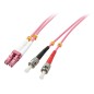 Lindy Fibre Optic Cable LC/ST OM4, Lindy Fibre Optic Cable LC/ST OM4,