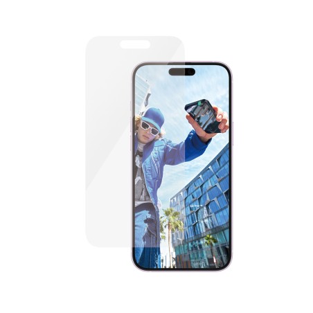 PanzerGlass Skærmbeskytter til Apple iPhone 16 Plus, 15 Plus | Classic Fit - Beskyt din telefon med stil!