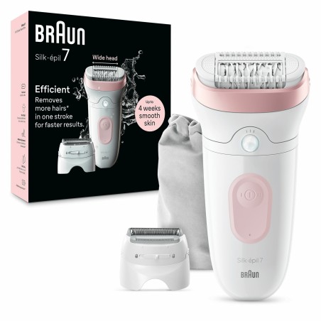 Braun Silk-epil 7 SE7-030 Hårfjernelses-system i Lyserød - Effektiv, Skånsom og Langvarig Hårfjerning