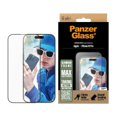 PanzerGlass Aluminium Ramme Skærmbeskytter Apple Iphone 16 Pro