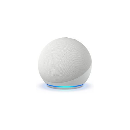 Amazon Echo Dot (5. generation) Smart Højttaler - Glacier White | Kompakt & Lydbest!
