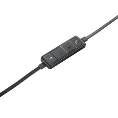 Logitech USB Headset Stereo H650e - Kabling Headset i Sort | Komfortabel Lydkvalitet til Professionel Brug