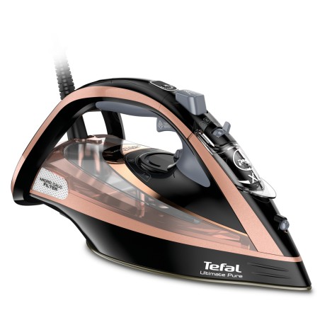 Tefal Ultimate Pure FV9845E0 Dampstrygejern 3200W - Effektiv Sort/Rosé med Fantastisk Dampkraft!
