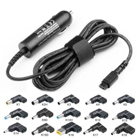 CoreParts Universal Car Adapter - Effektiv Oplader til Din Bil | MBXUN-90W-DC0001