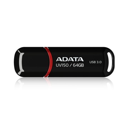 ADATA 64GB USB 3.0 - Hurtig, Pålidelig og Ideel til Opbevaring af Dine Værdifulde Data | AUV150-64G-RBK