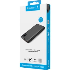 Sandberg Powerbank USB-C PD 20W 10000 - Effektiv og Bærbar Strømløsning til Dine Enheder