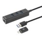Manhattan USB-C & USB-A Combo Dock/Hub, Manhattan USB-C & USB-A Combo Dock/Hub,