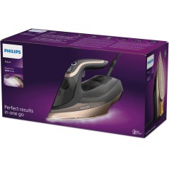 Philips Azur 8000 Series DST8041 Dampstrygejern 3000W - Elegant Sort Guld med Fantastisk Dampsystem!