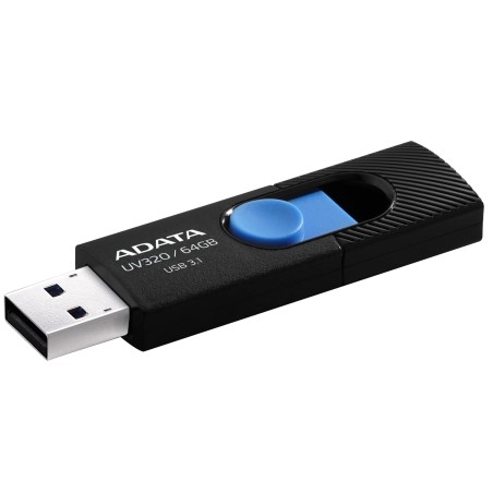 ADATA 64GB UV320 USB 3.1 Black/Blue - Høj Hastighed og Pålidelig Opbevaring (Varenummer: AUV320-64G-RBKBL)