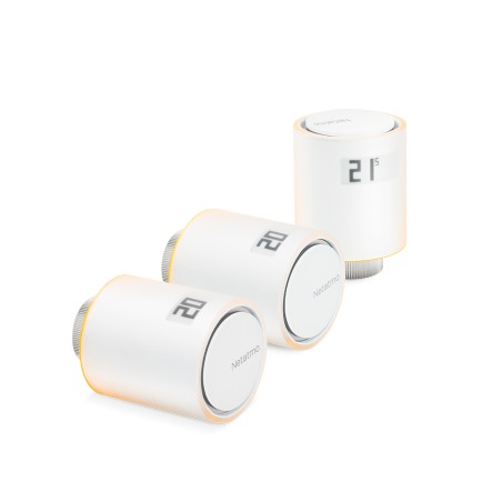 Køb Netatmo Smart Radiator Valves - 3 stk. | Intelligent varme styring | NBU-NAV-EU