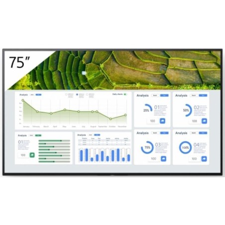 Sony 75 Pro BRAVIA LCD - 440nit - Varenr. FW-75BZ30L - Premium Kvalitet TV