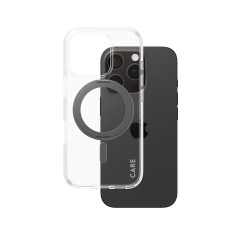 PanzerGlass CARE Kickstand Sort til Apple iPhone 16 Pro