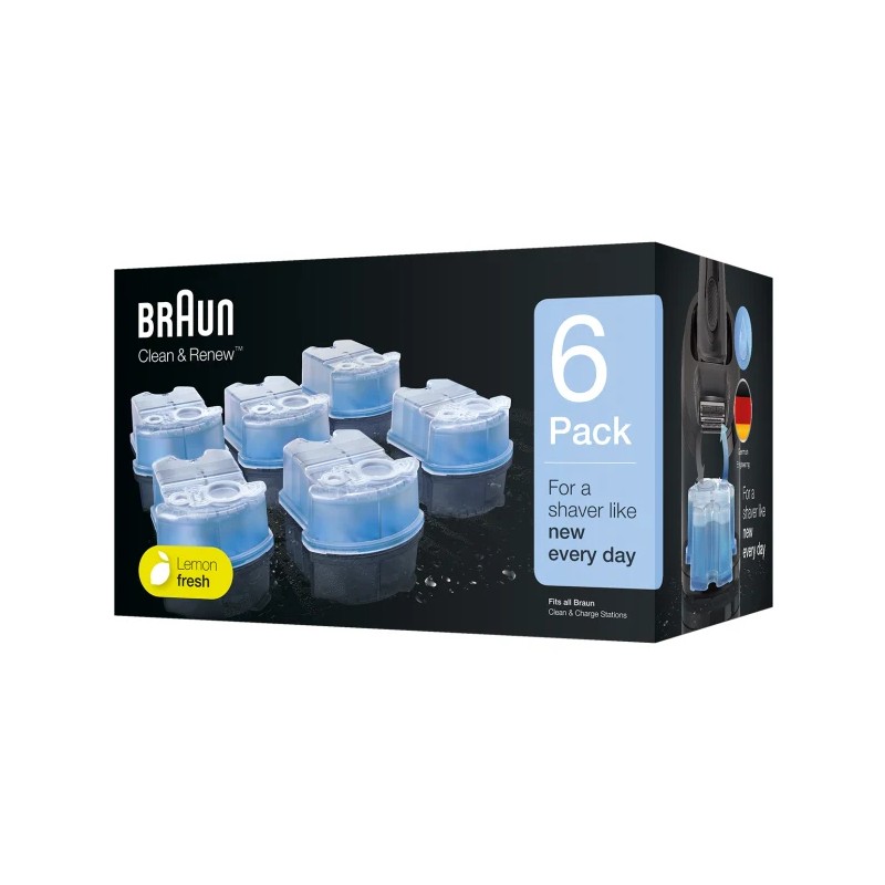 Braun 3-i-1 ShaverCare genopfyldningspatroner til SmartCare 6 stk Braun 3-i-1 ShaverCare genopfyldningspatroner til SmartCare 6 stk