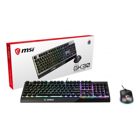 Køb MSI Vigor GK30 Combo RGB - Højtydende Gaming Tastatur og Mus | S11-04DE601-CLA