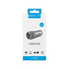 Sandberg Car Charger 1xQC3.0+1xUSB-C