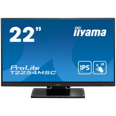 Køb iiyama T2254MSC-B1AG – 21,5" P-CAP 10pt Touch Skærm med Antiglare og Høj Præcision