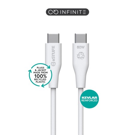 Kraftfuldt eSTUFF INFINITE USB-C to USB-C Kabel - Hurtig Opladning | ES604070