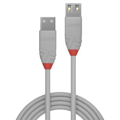 Optimal USB-forlængelse: Lindy 1m USB 2.0 Type A Extension - Varenummer 36712
