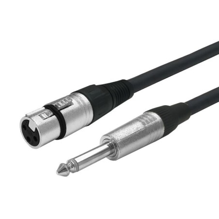 Vivolink XLR F til Mono Jack 6.35mm - Høj kvalitet lydkabel til professionelt brug (PROAUDXLRFJACK3)