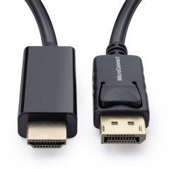 MicroConnect DisplayPort 1.2 til HDMI Kabel - Høj Kvalitet & Effektivitet - MC-DP-HDMI-100