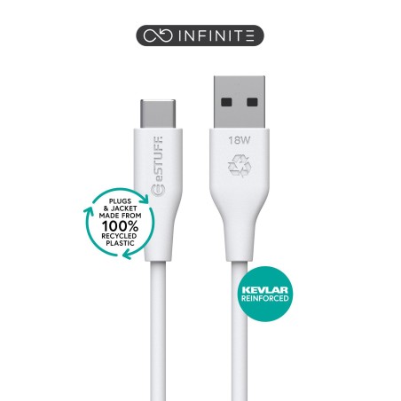 Højhastigheds eSTUFF INFINITE USB-C til USB-A Kabel - ES605270-BULK | Holdbar & Effektiv Forbindelse