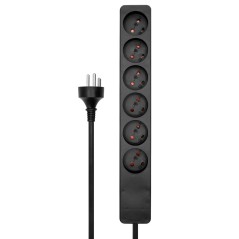 MicroConnect Danish Power Strip 6-way