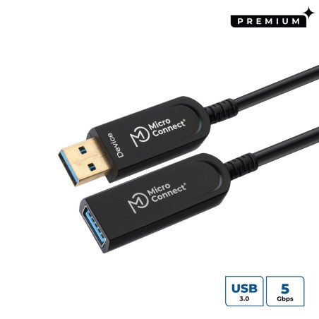 MicroConnect Premium Optic USB 3.0 A-A M-F - Ekstra Hurtig Forbindelse | USB3.0AAF15A
