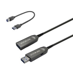 VivoLink USB 3.2 Gen 1 USB-kabelkit 50m Sort