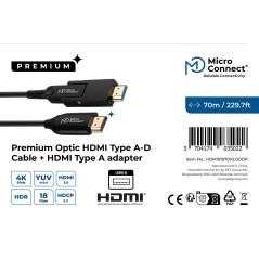 MicroConnect High Speed Active Optic HDMI - HDM191970V2.0 - Optimal kvalitet og ydeevne