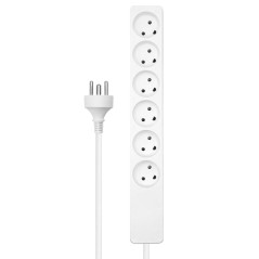 MicroConnect Danish Power Strip 6-way