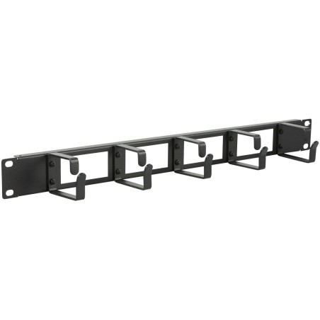 Lanview 1U 19" Cable Organizer Panel - Professionel Kabelhåndtering | RAO110BL