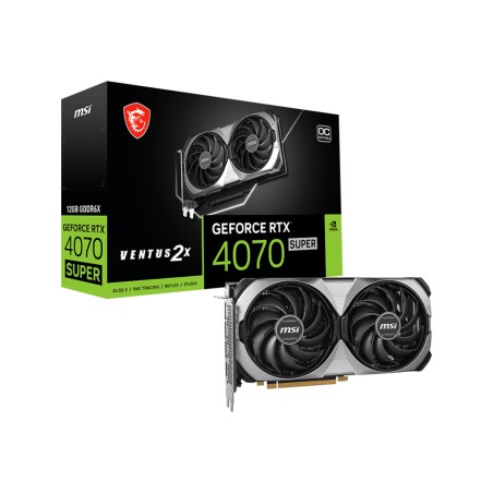 MSI GeForce RTX 4070 SUPER 12GB Ventus 2X OC - Fantastisk ydeevne og grafisk kraft til gaming!