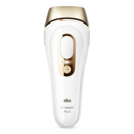 "Braun Silk-expert Pro 5 PL5052 IPL-Epilator - Effektiv Hårfjerning i Elegant Hvid og Guld"