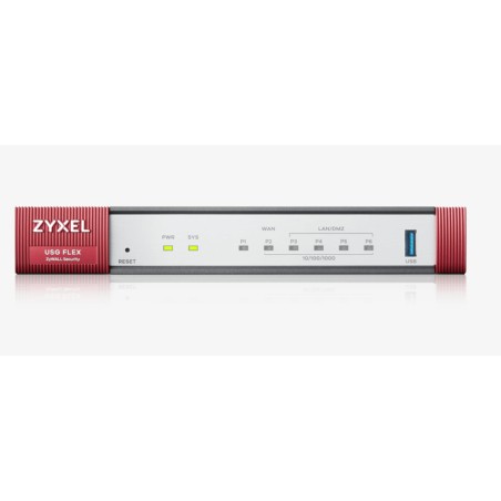 Zyxel USG Flex 100 Firewall - 4 porte Ekstern | Sikkerhed i Verdensklasse til Din Virksomhed - Varenr. 4718937630967