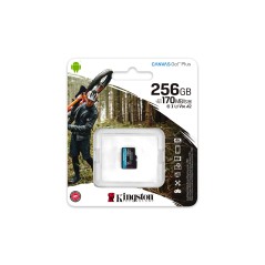 Kingston Canvas Go! Plus microSDXC 256GB - Hurtig 170MB/s, Perfekt til Kamera og Mobil: Kvalitet og Ydeevne!