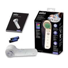 Braun BNT400WE No Touch + Touch Termometer - Præcist, Hurtigt & Brugervenligt Temperaturmåling!