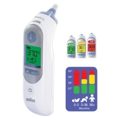BRAUN Termometer IRT6520 Age Precision - Hurtig, Præcis og Brugervenligt til Alle Aldre!