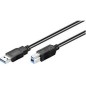goobay USB-kabel 25cm Sort