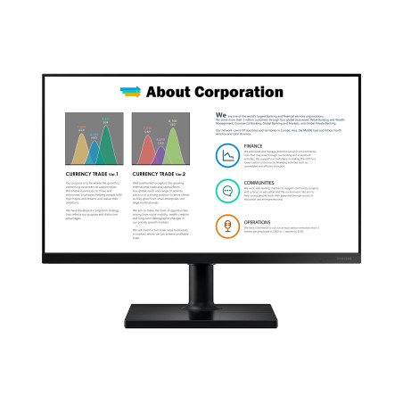 Samsung F24T450FQR 24 1920 x 1080 (Full HD) HDMI DisplayPort 75Hz Pivot Skærm